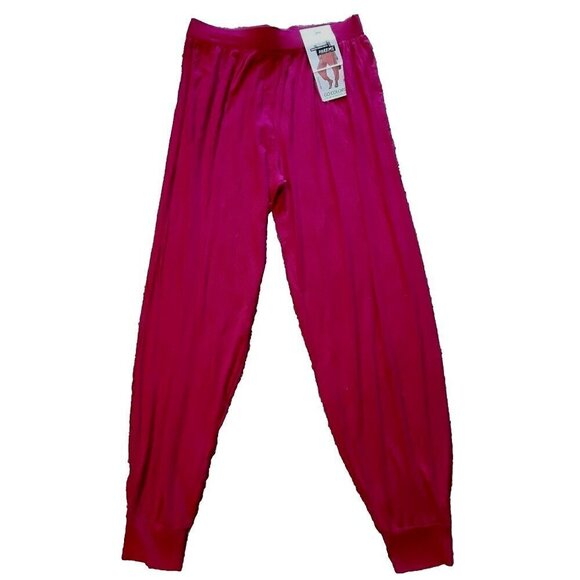 Go Colors Harem Pants Womens Small FS Fuchsia Pink Elastic Waist - Picture 1 of 6